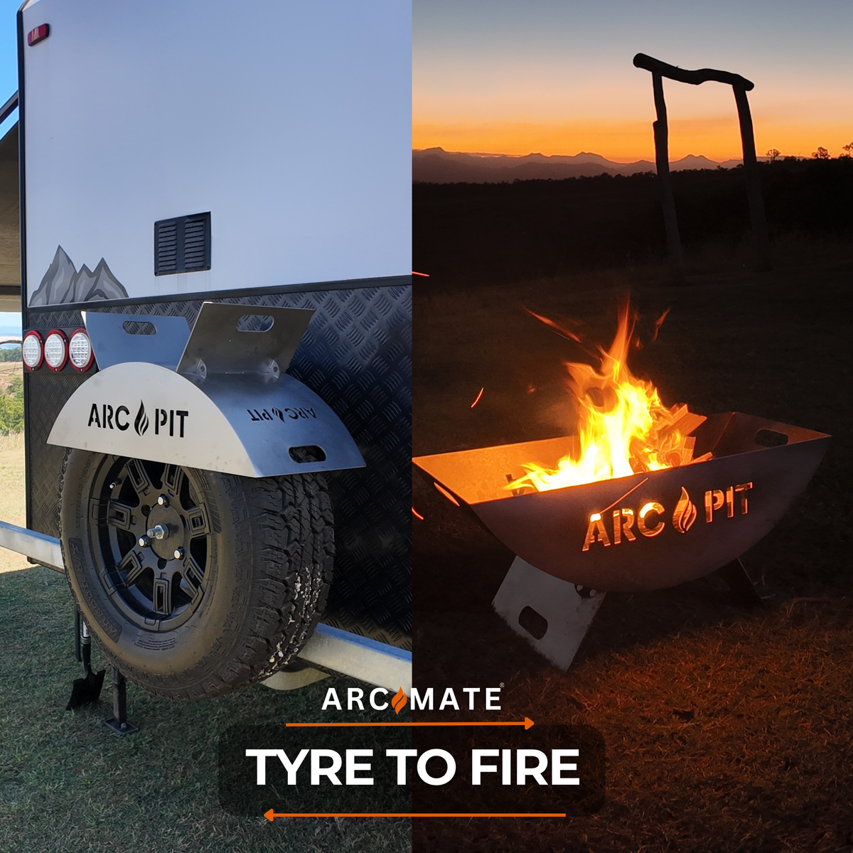 ArcPit™ - Portable Fire Pit