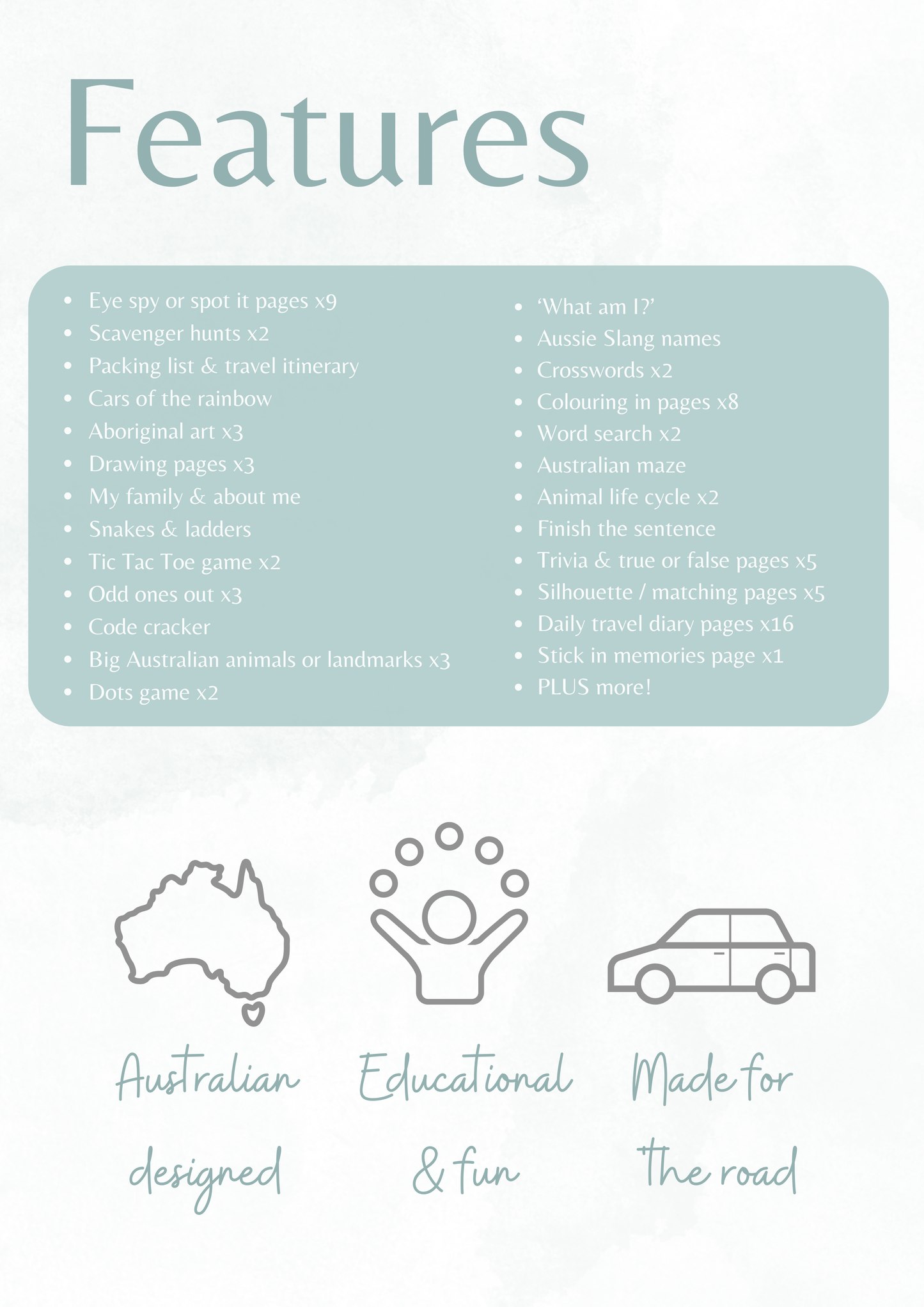 Australian Kids Travel Book