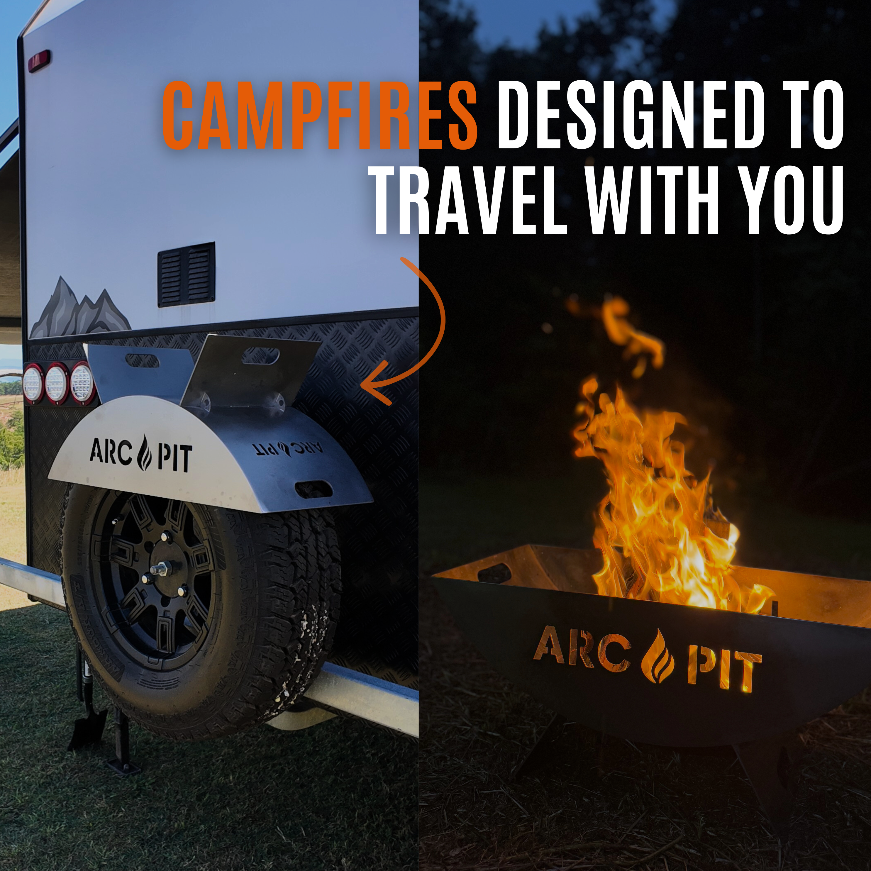 ArcPitβ’ - Portable Fire Pit