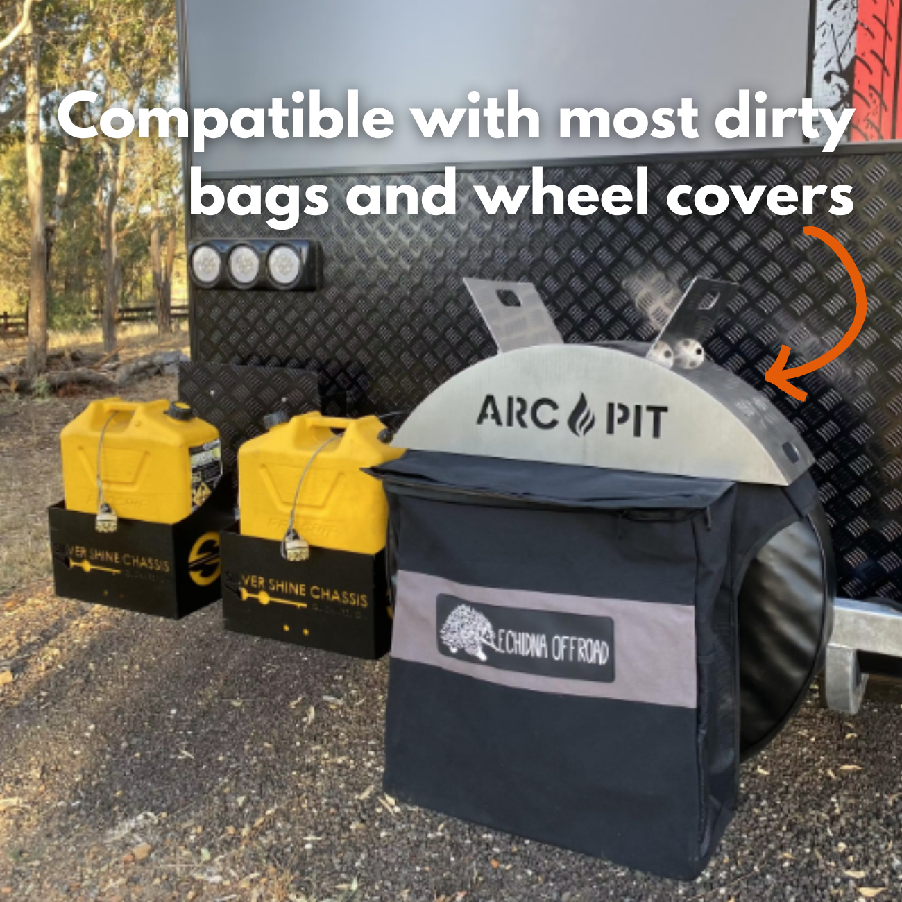 spare wheel ArcPit fire pit