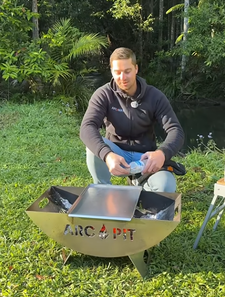 Prepare your Stainless Steel BBQ Plate for Campfire Cooking