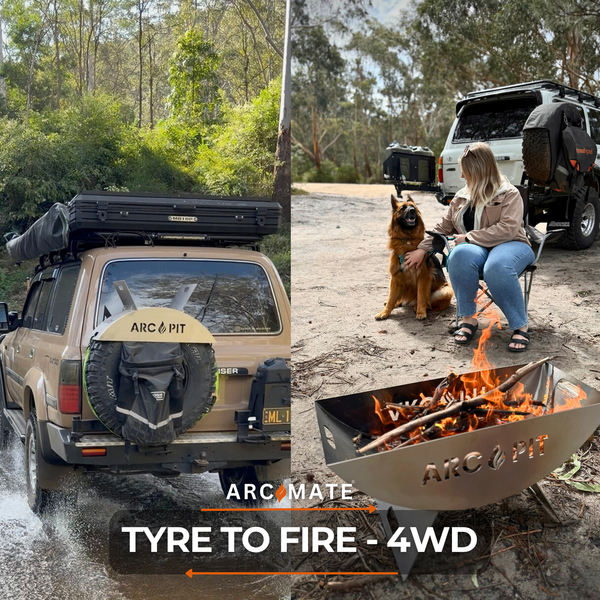 ArcPit™ XL - Portable Fire Pit