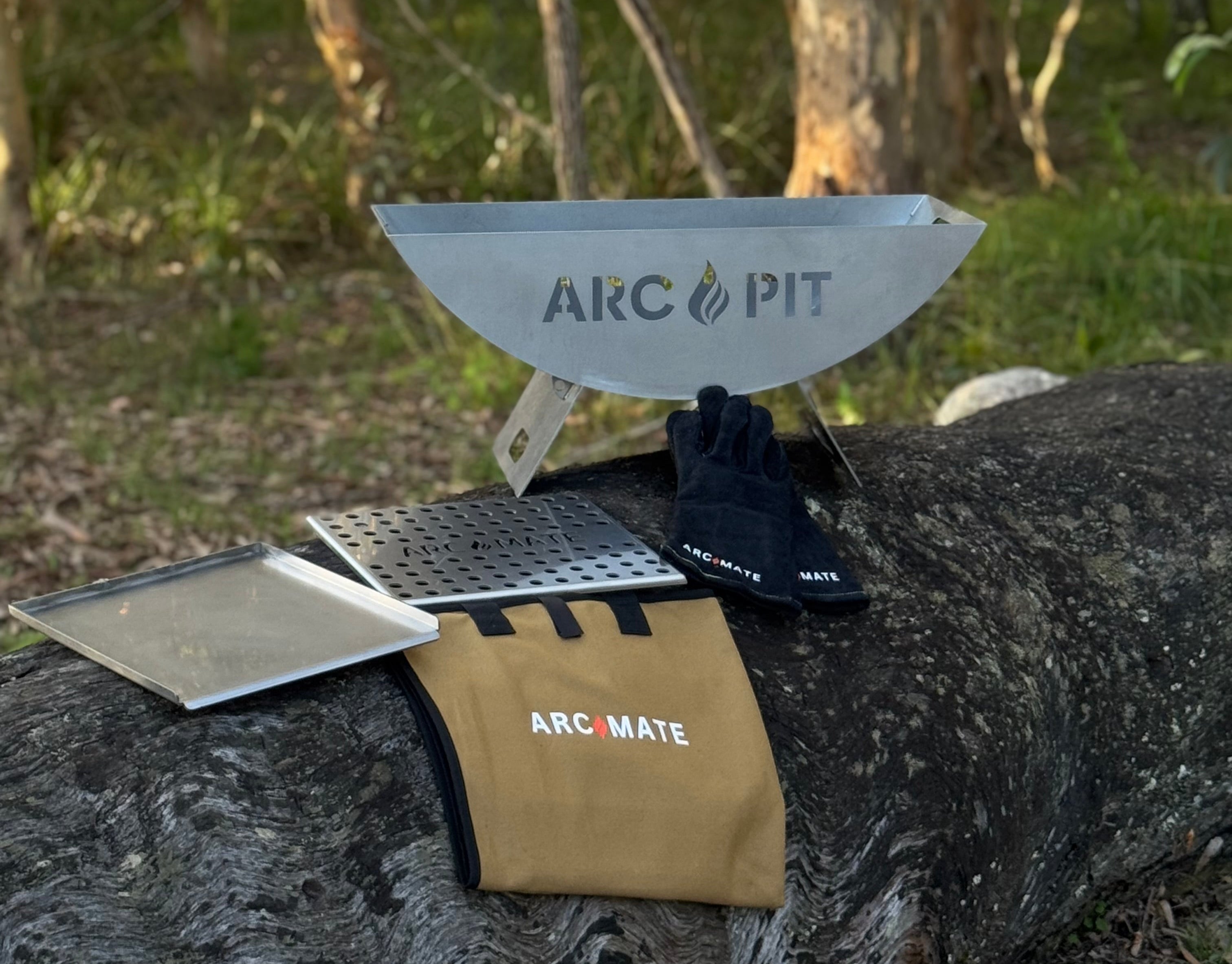 ArcPit portable fire pit and bbq