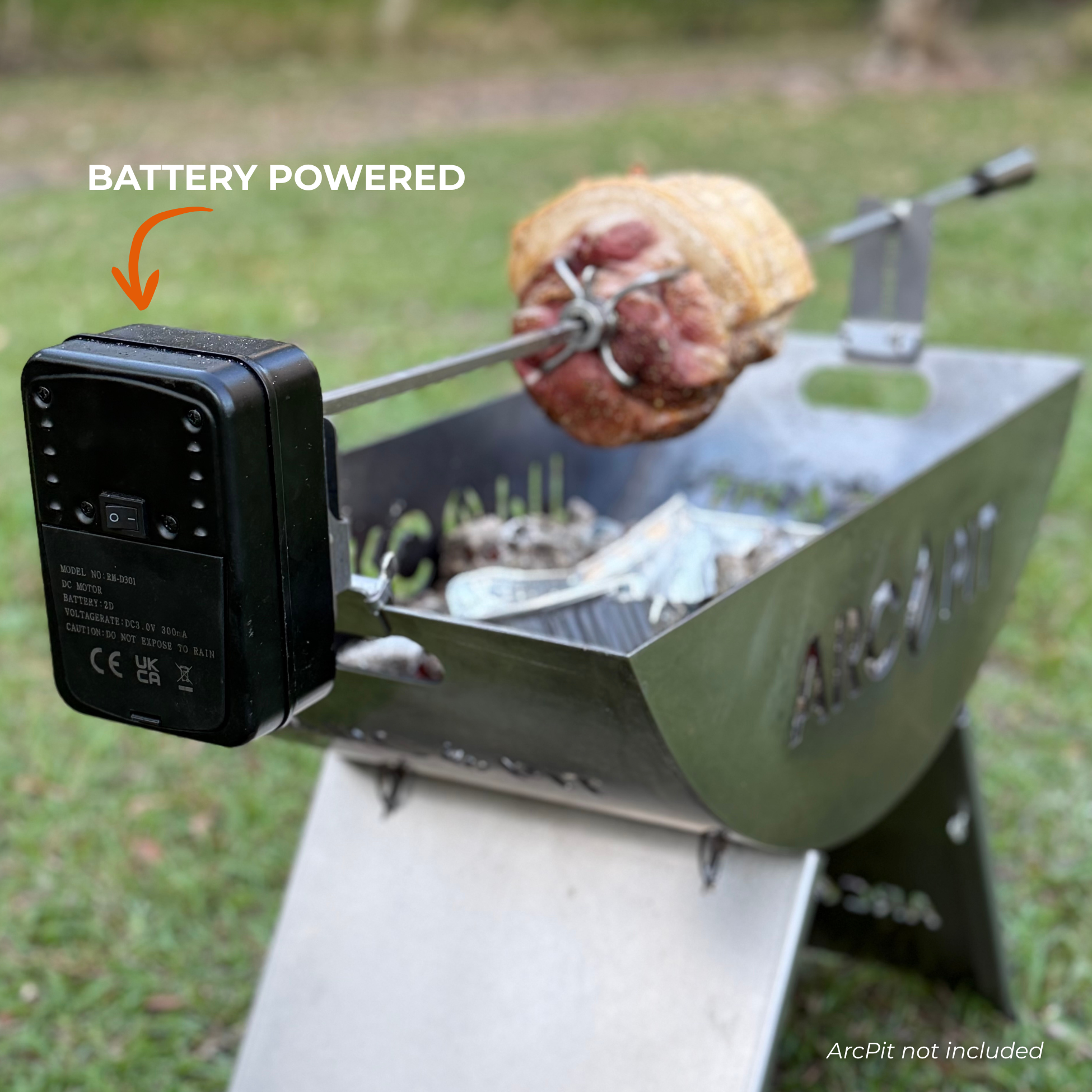 ArcMate BBQ Rotisserie Battery Kit